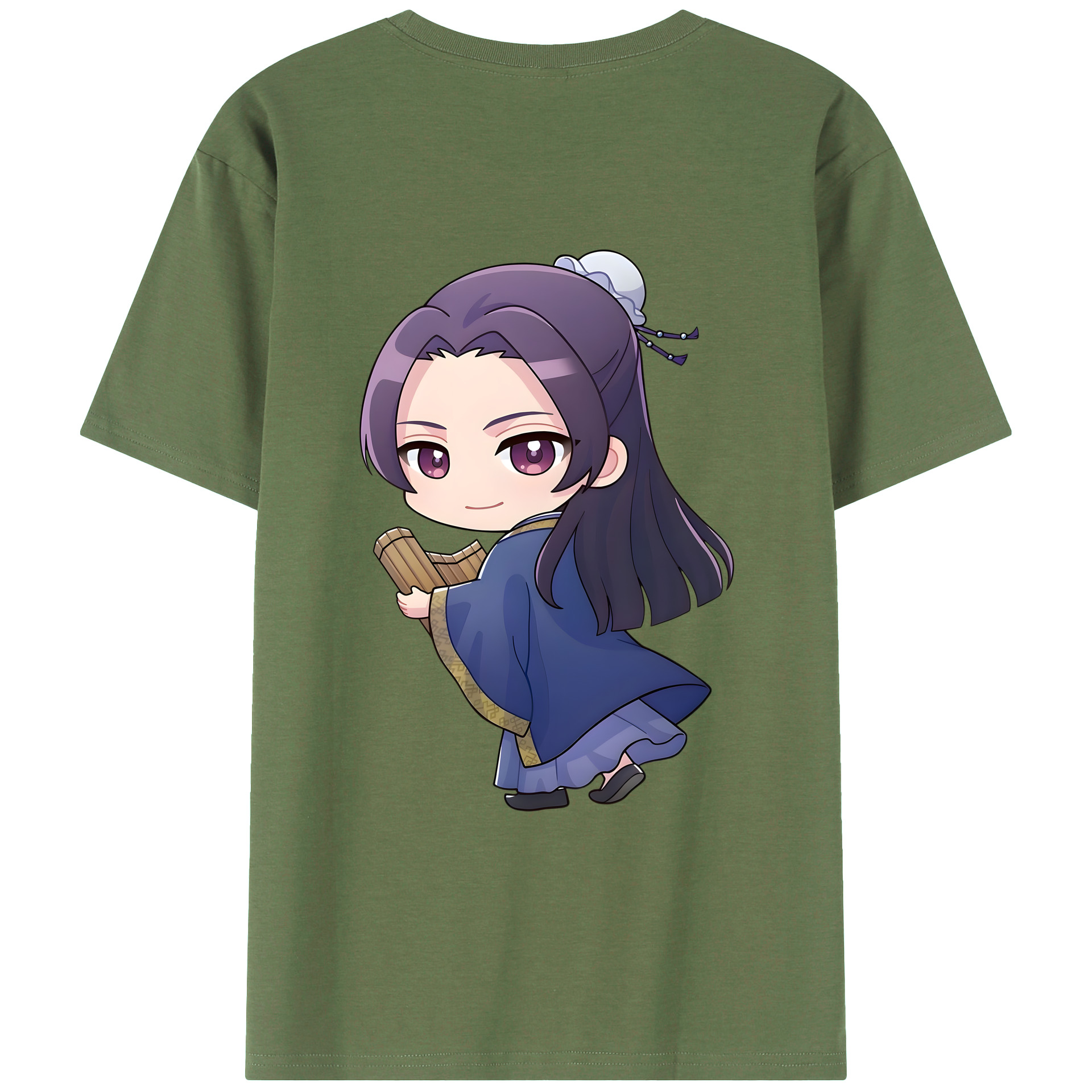 （画像用） 薬屋のひとりごと The Apothecary Diaries 綿100％ メンズ半袖Tシャツ（バックプリント） 通気性
